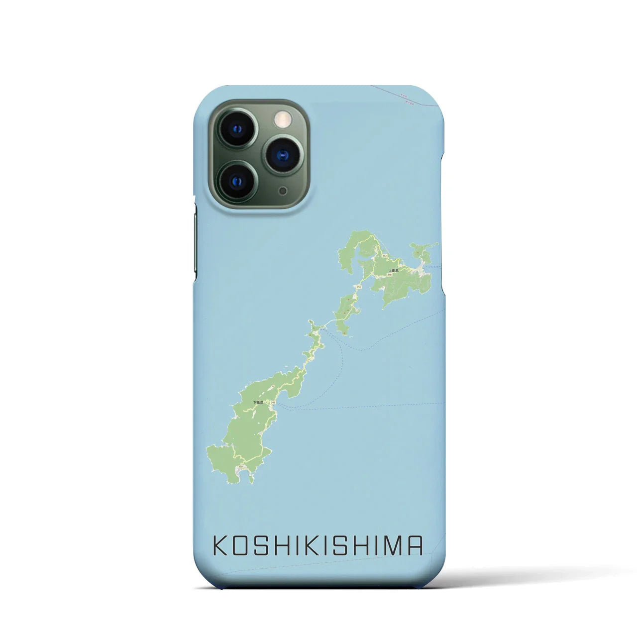 【甑島(鹿児島県)】地図柄iPhoneケース(バックカバータイプ)