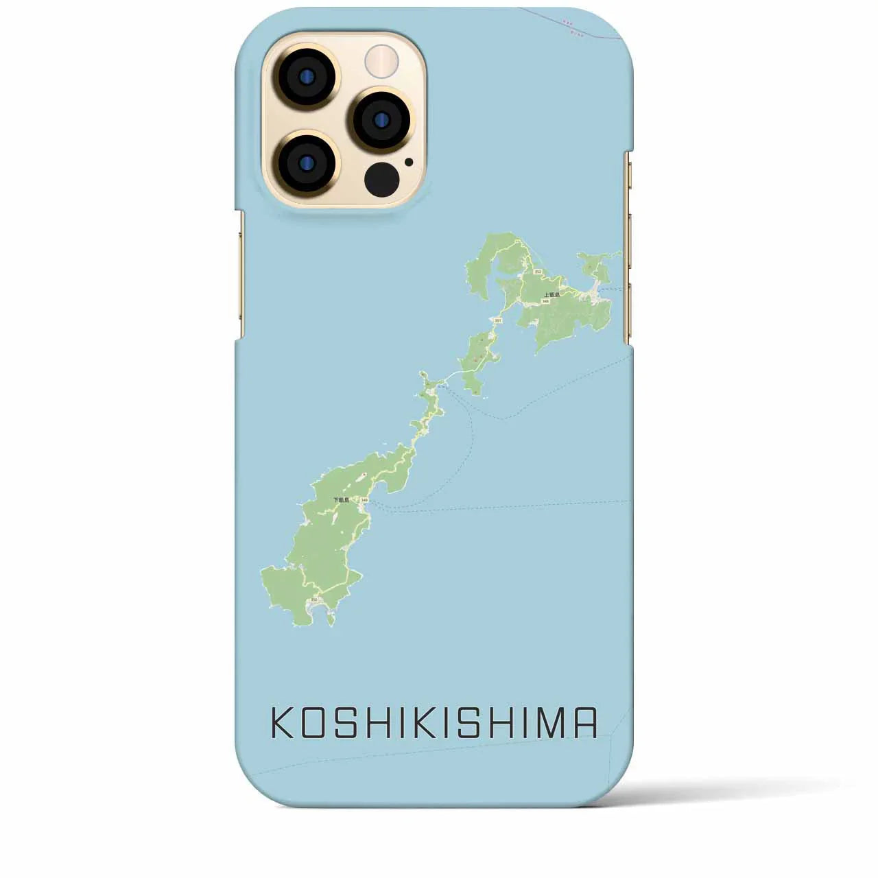【甑島(鹿児島県)】地図柄iPhoneケース(バックカバータイプ)