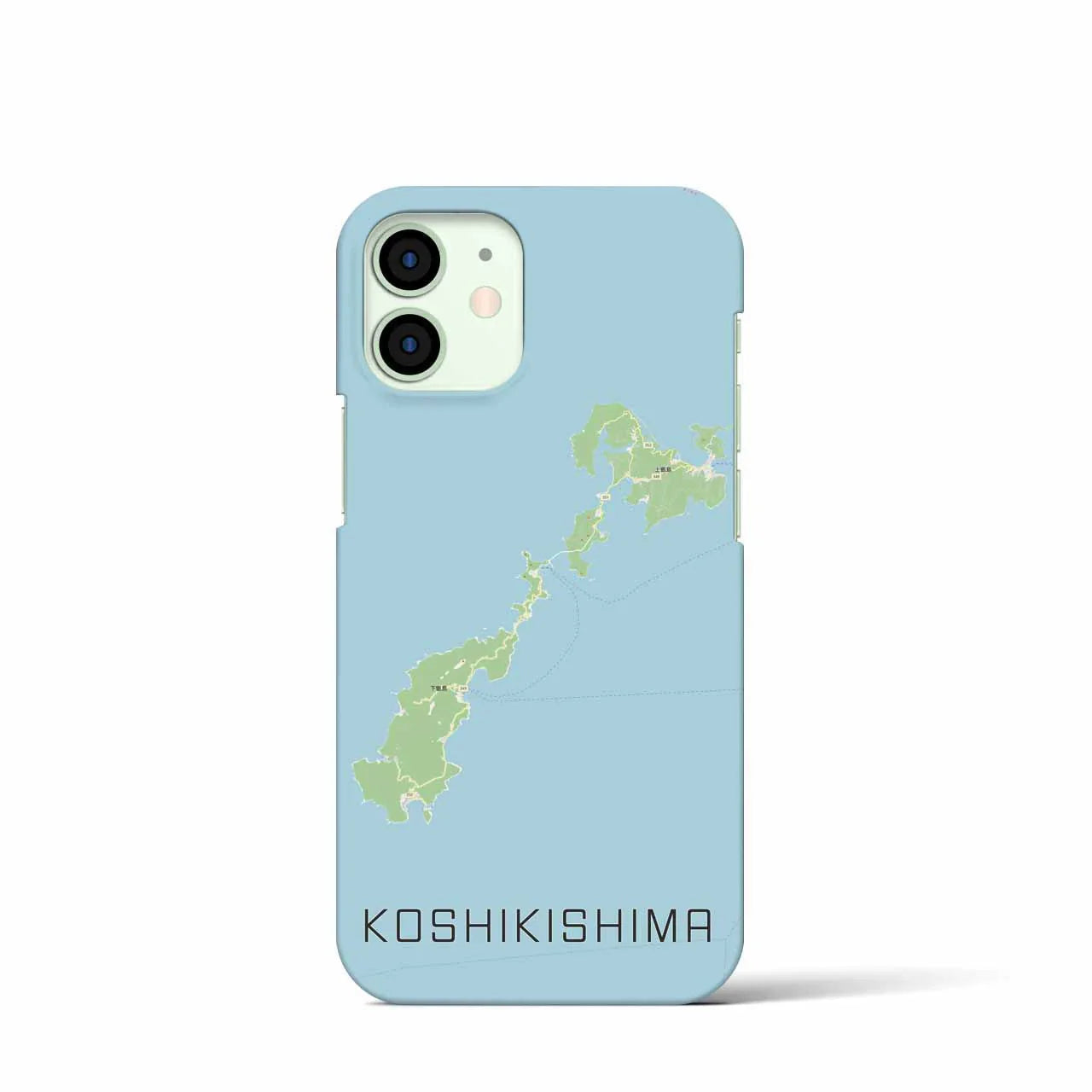 【甑島(鹿児島県)】地図柄iPhoneケース(バックカバータイプ)