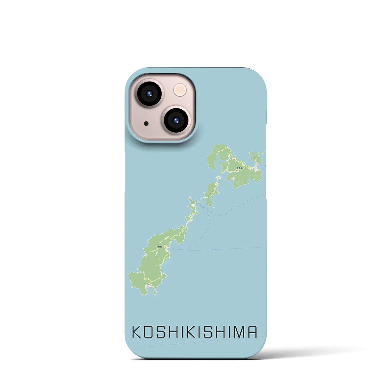 【甑島(鹿児島県)】地図柄iPhoneケース(バックカバータイプ)