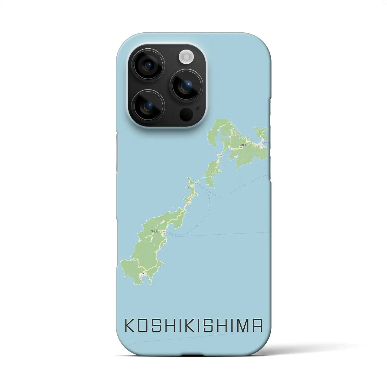 【甑島(鹿児島県)】地図柄iPhoneケース(バックカバータイプ)