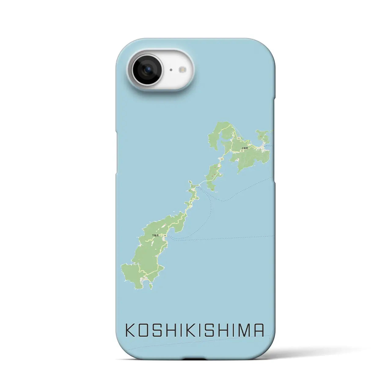【甑島(鹿児島県)】地図柄iPhoneケース(バックカバータイプ)