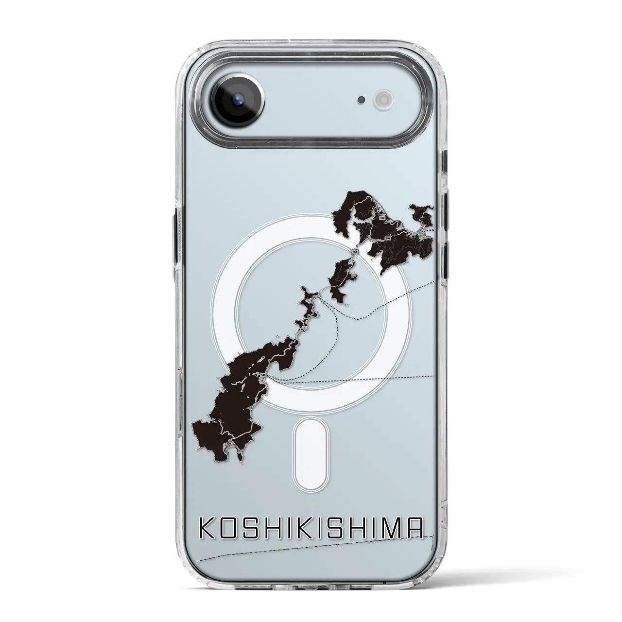 【甑島(鹿児島県)】地図柄iPhoneケース(MagSafeタイプ)