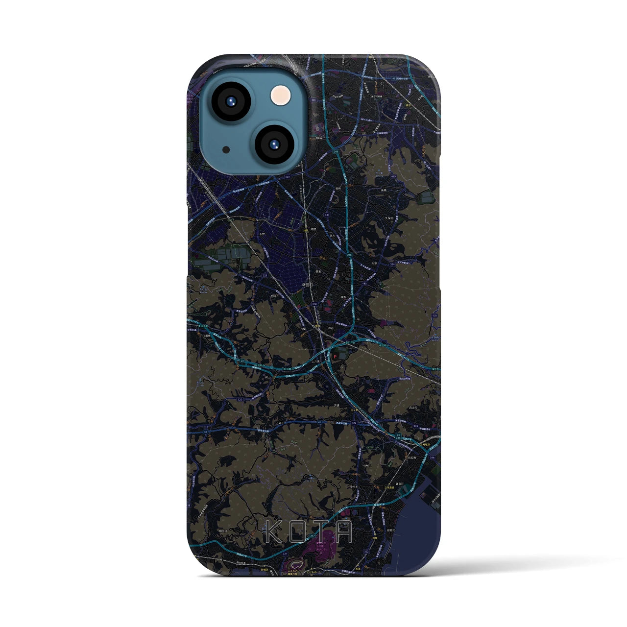 【幸田(愛知県)】地図柄iPhoneケース(バックカバータイプ)