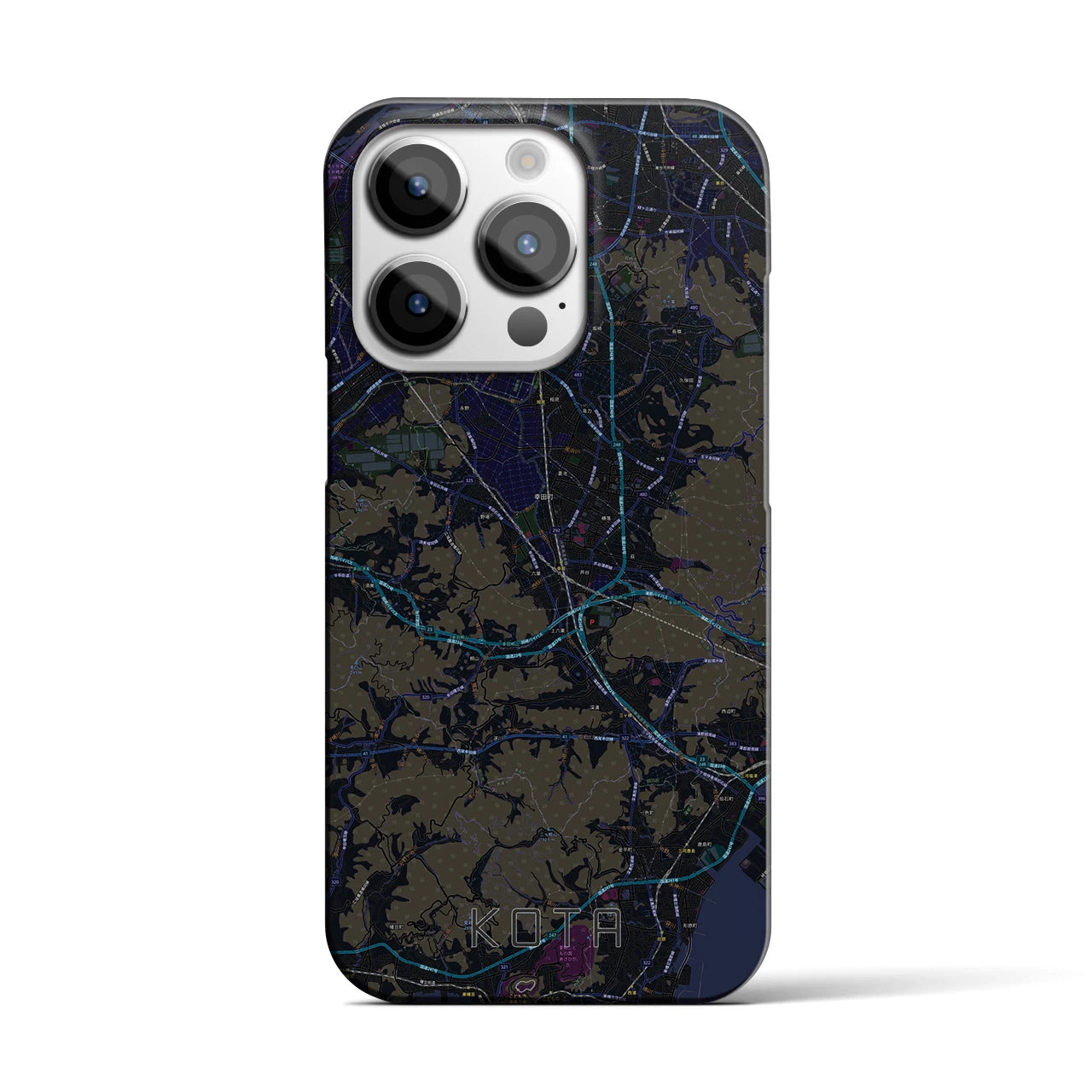 【幸田(愛知県)】地図柄iPhoneケース(バックカバータイプ)