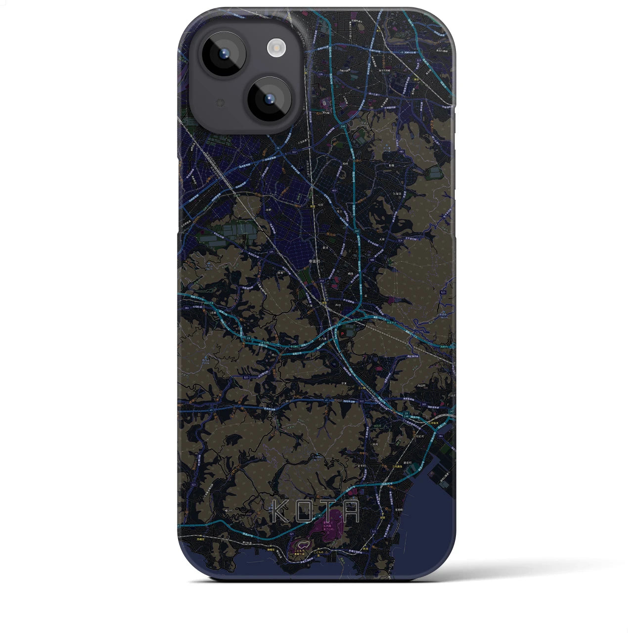 【幸田(愛知県)】地図柄iPhoneケース(バックカバータイプ)