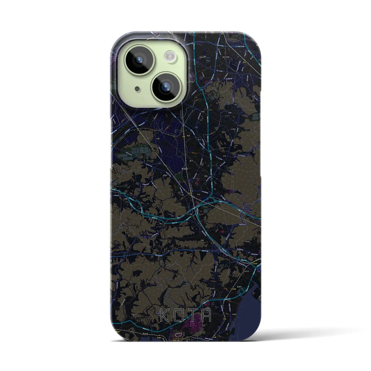 【幸田(愛知県)】地図柄iPhoneケース(バックカバータイプ)