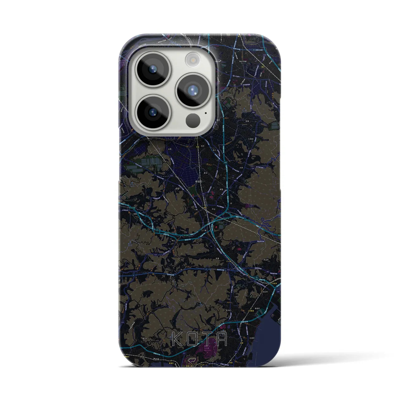 【幸田(愛知県)】地図柄iPhoneケース(バックカバータイプ)