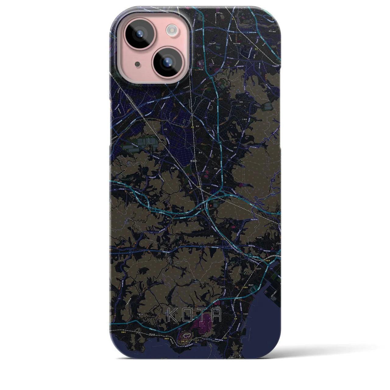 【幸田(愛知県)】地図柄iPhoneケース(バックカバータイプ)