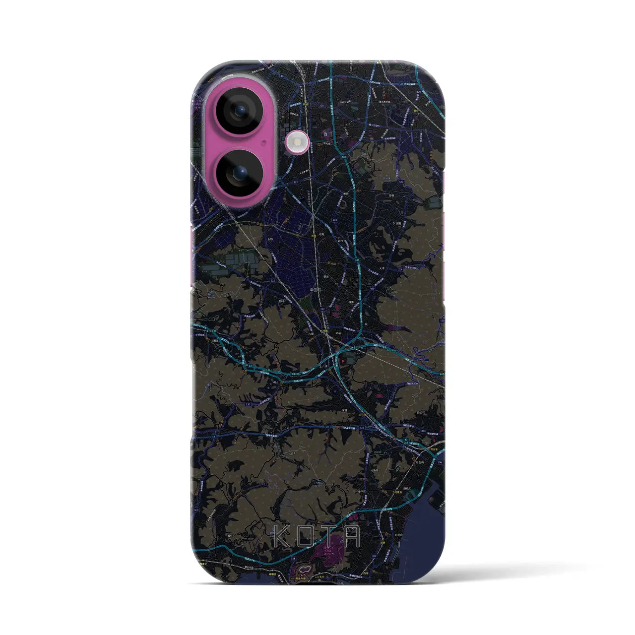 【幸田(愛知県)】地図柄iPhoneケース(バックカバータイプ)