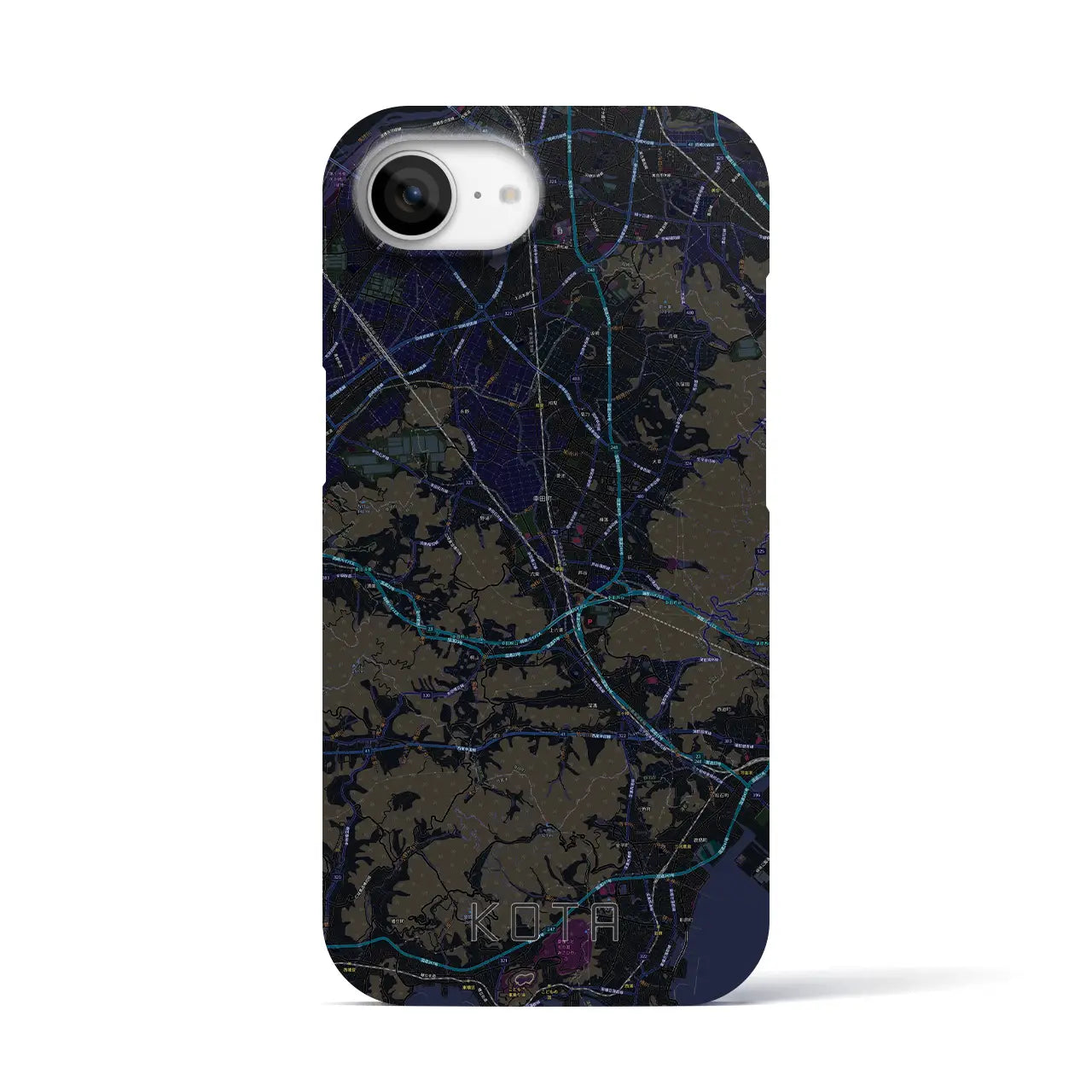 【幸田(愛知県)】地図柄iPhoneケース(バックカバータイプ)