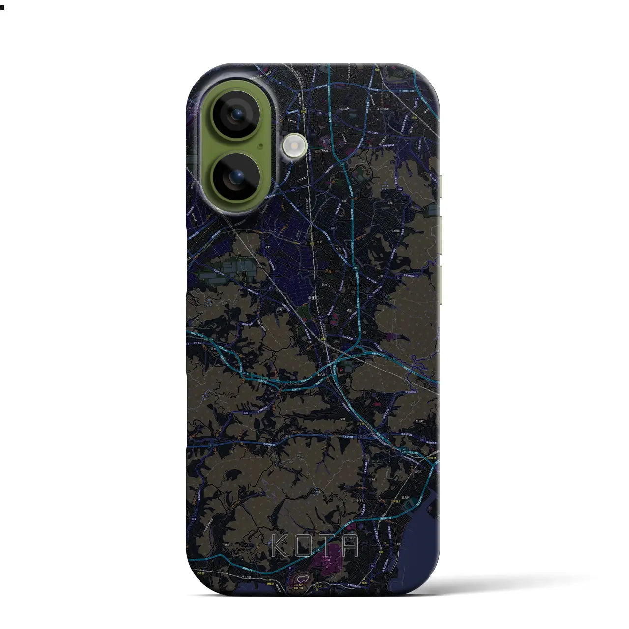 【幸田(愛知県)】地図柄iPhoneケース(バックカバータイプ)