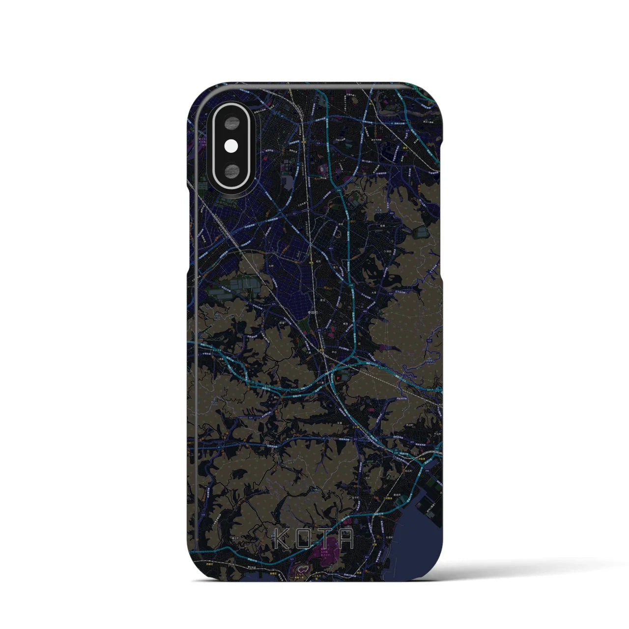 【幸田(愛知県)】地図柄iPhoneケース(バックカバータイプ)