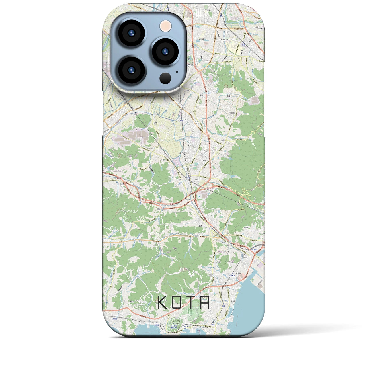 【幸田(愛知県)】地図柄iPhoneケース(バックカバータイプ)