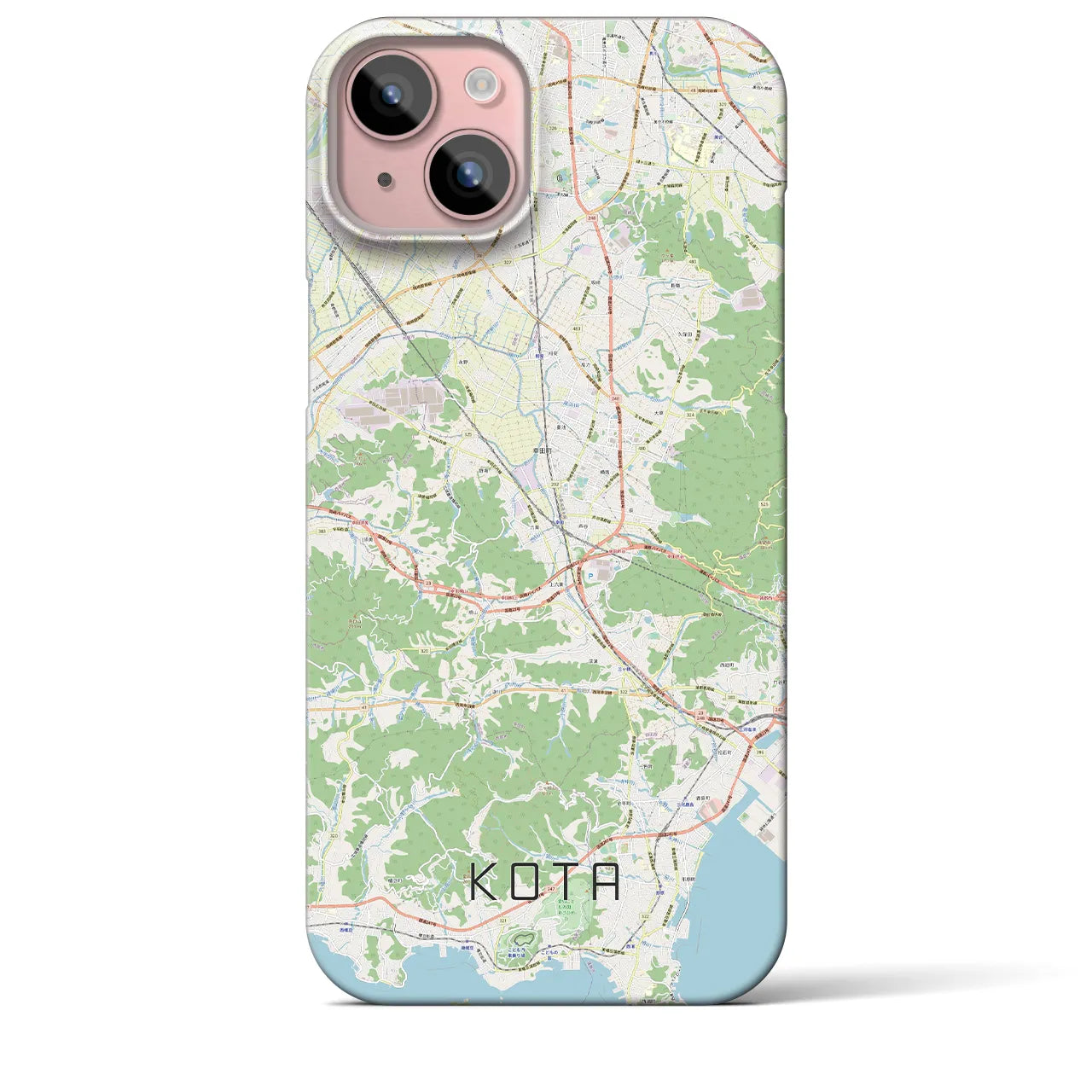 【幸田(愛知県)】地図柄iPhoneケース(バックカバータイプ)
