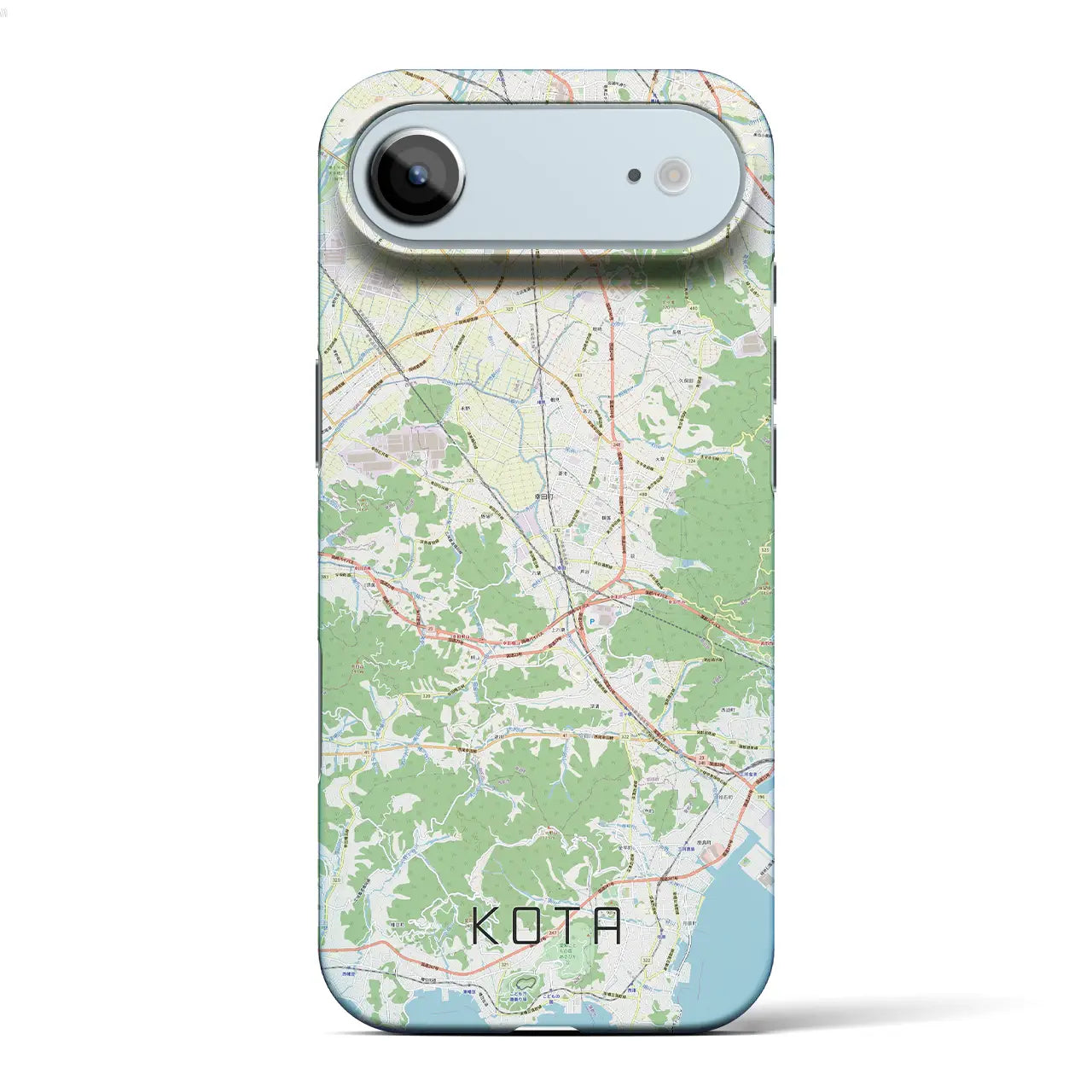 【幸田(愛知県)】地図柄iPhoneケース(バックカバータイプ)ナチュラル・iPhone 17 Pro Max 用