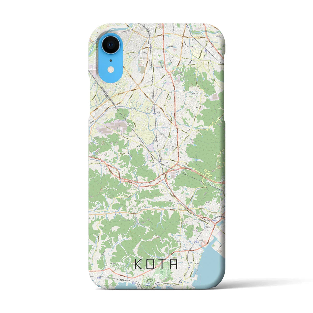 【幸田(愛知県)】地図柄iPhoneケース(バックカバータイプ)