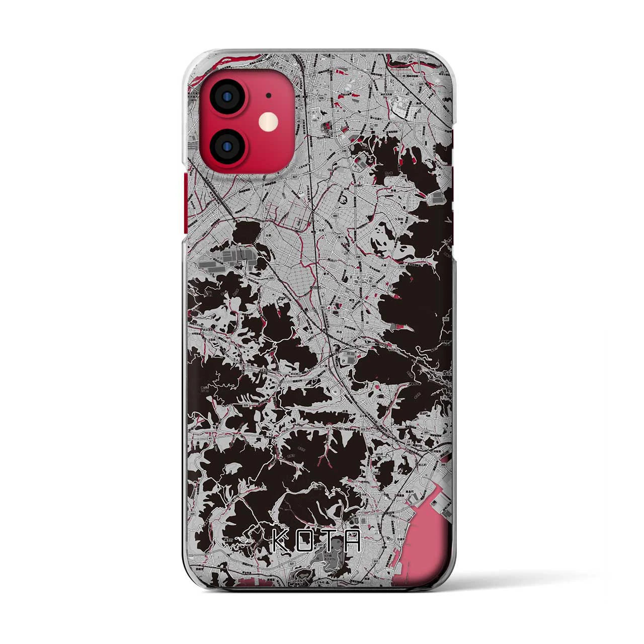 【幸田(愛知県)】地図柄iPhoneケース(クリアタイプ)