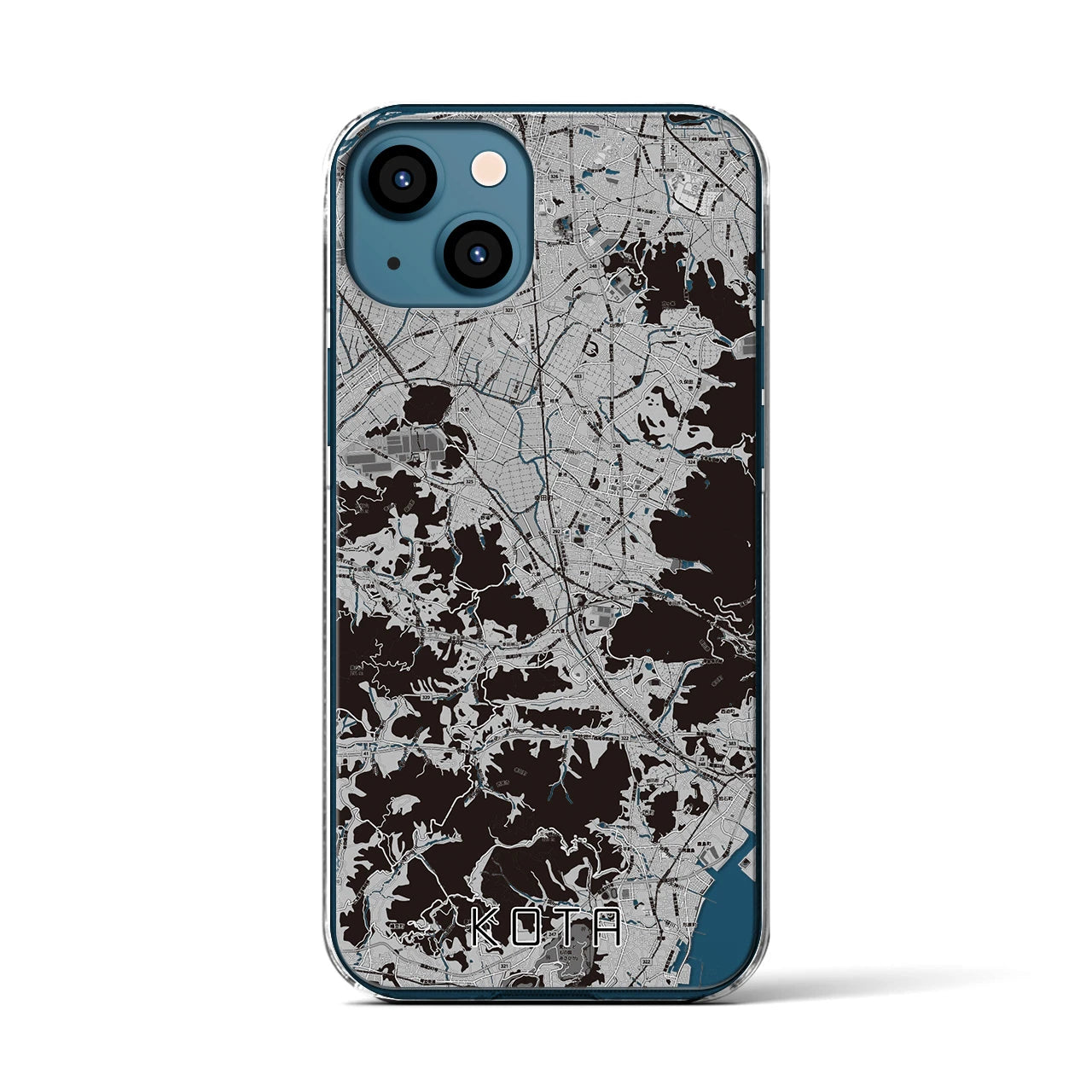 【幸田(愛知県)】地図柄iPhoneケース(クリアタイプ)