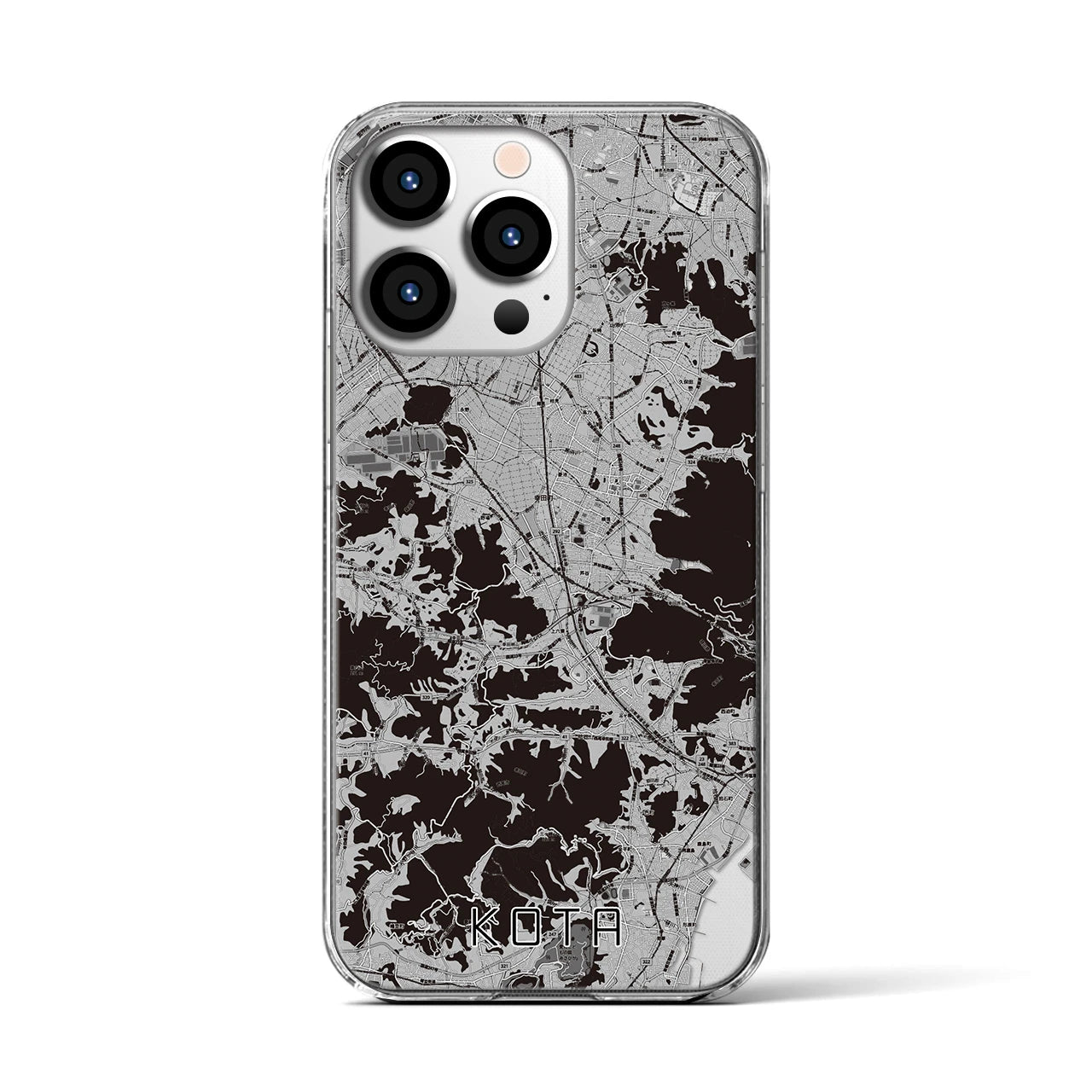 【幸田(愛知県)】地図柄iPhoneケース(クリアタイプ)