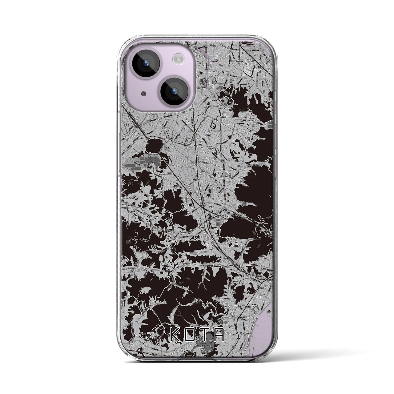 【幸田(愛知県)】地図柄iPhoneケース(クリアタイプ)