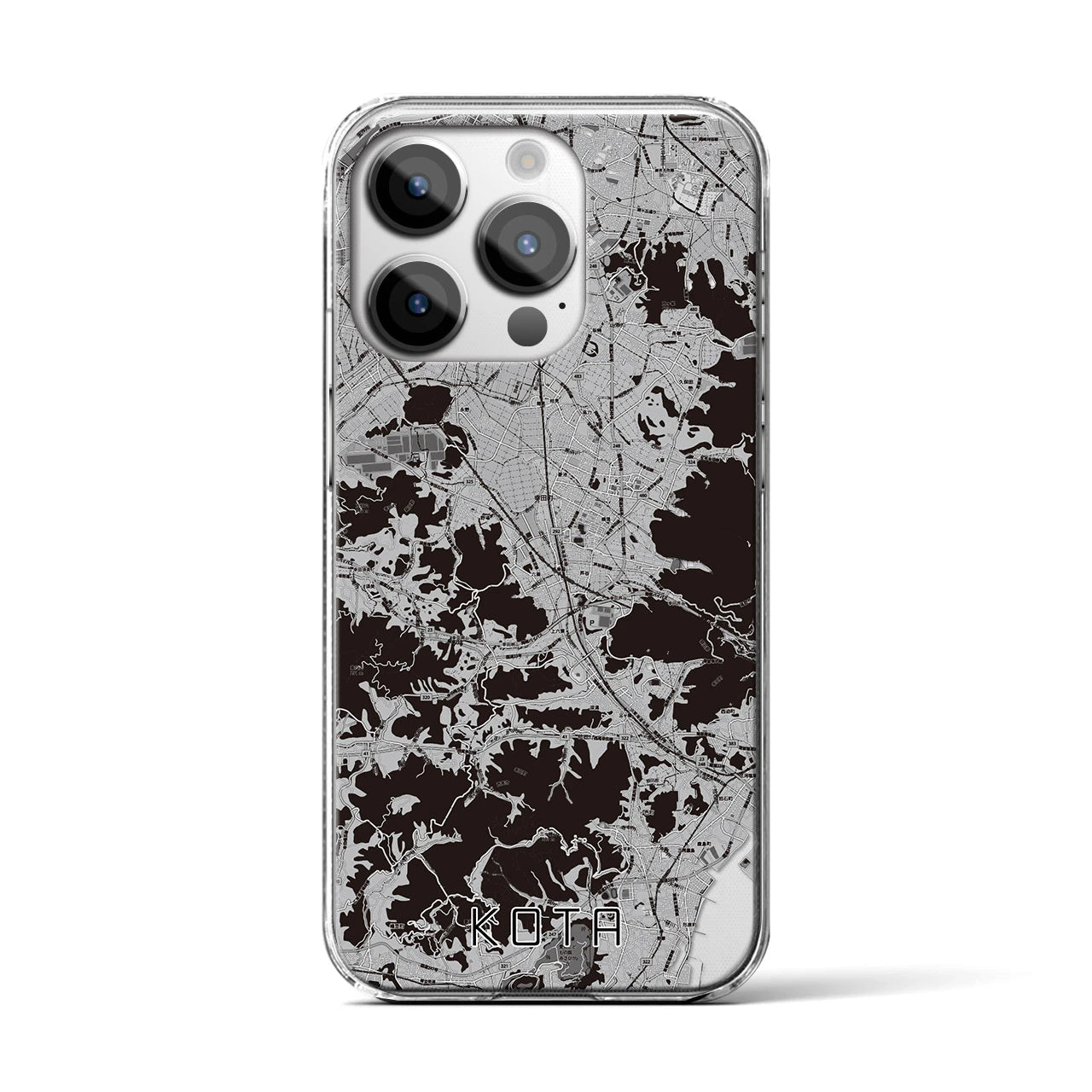 【幸田(愛知県)】地図柄iPhoneケース(クリアタイプ)