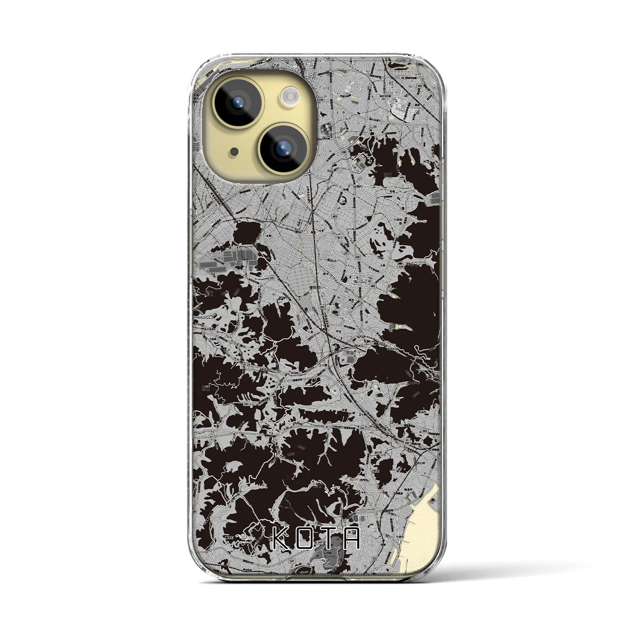 【幸田(愛知県)】地図柄iPhoneケース(クリアタイプ)