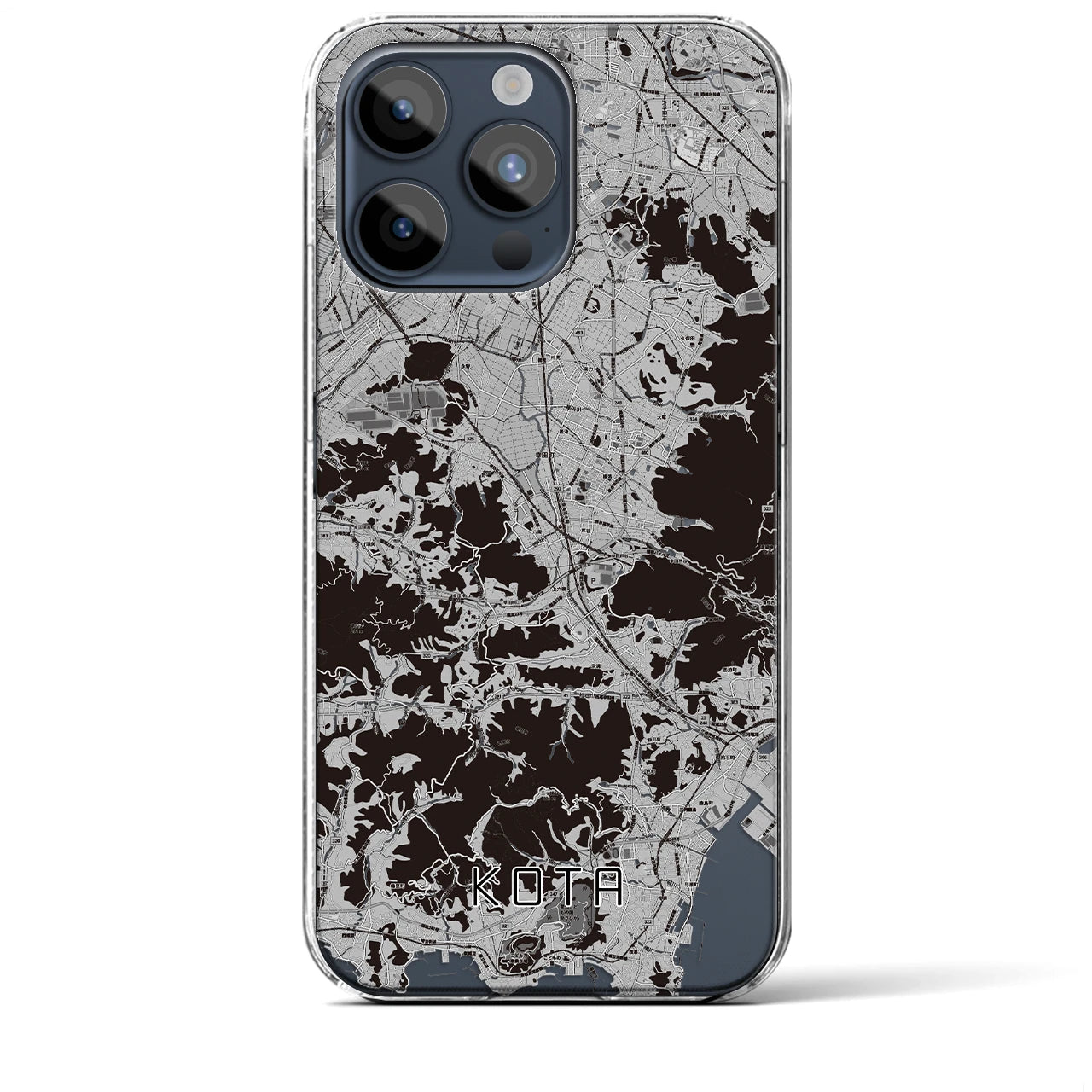 【幸田(愛知県)】地図柄iPhoneケース(クリアタイプ)