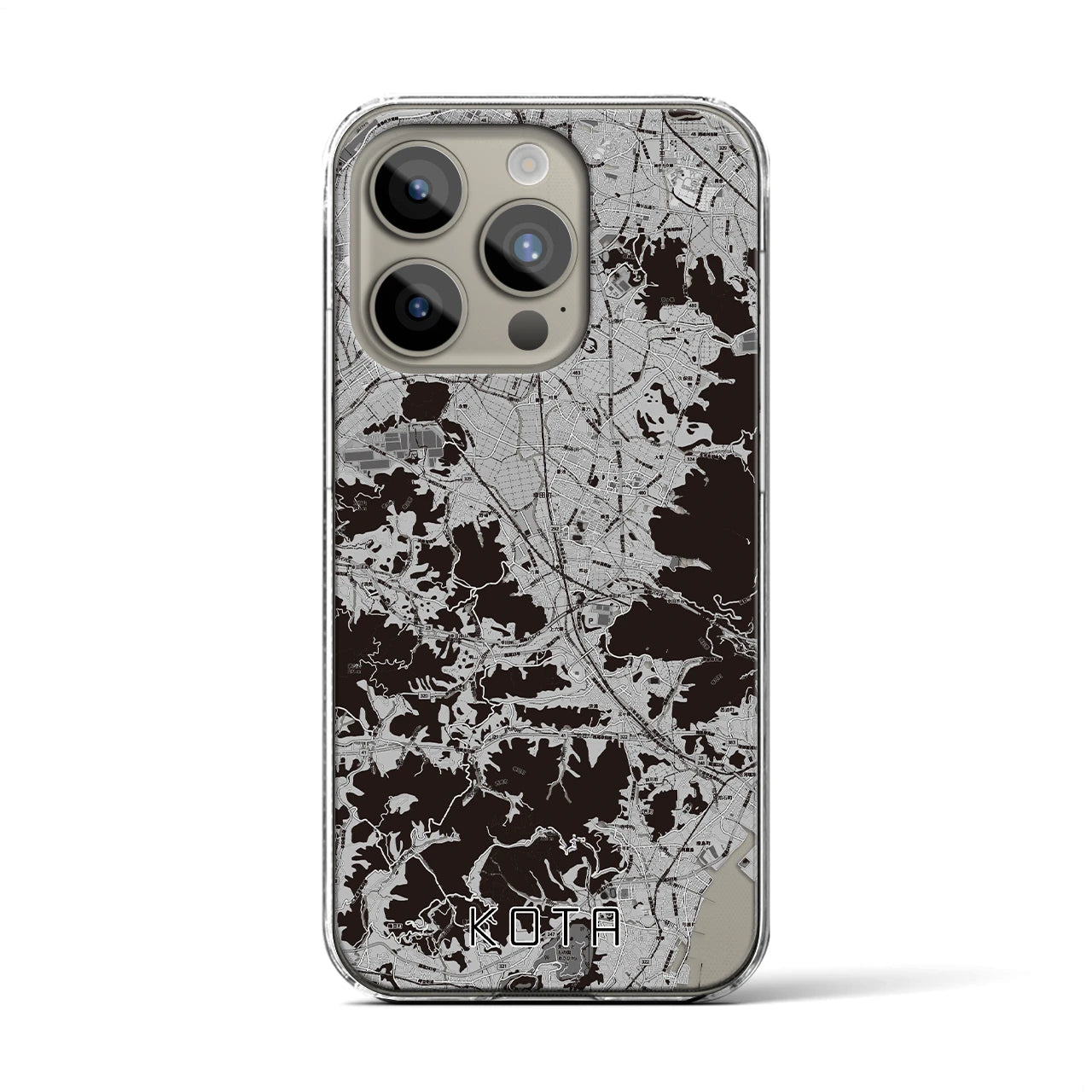 【幸田(愛知県)】地図柄iPhoneケース(クリアタイプ)