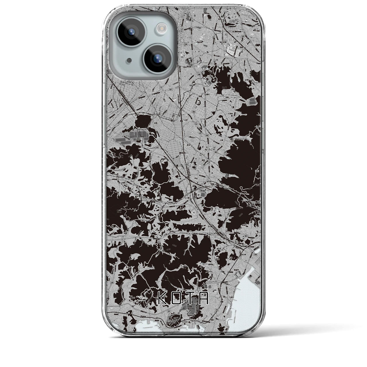 【幸田(愛知県)】地図柄iPhoneケース(クリアタイプ)