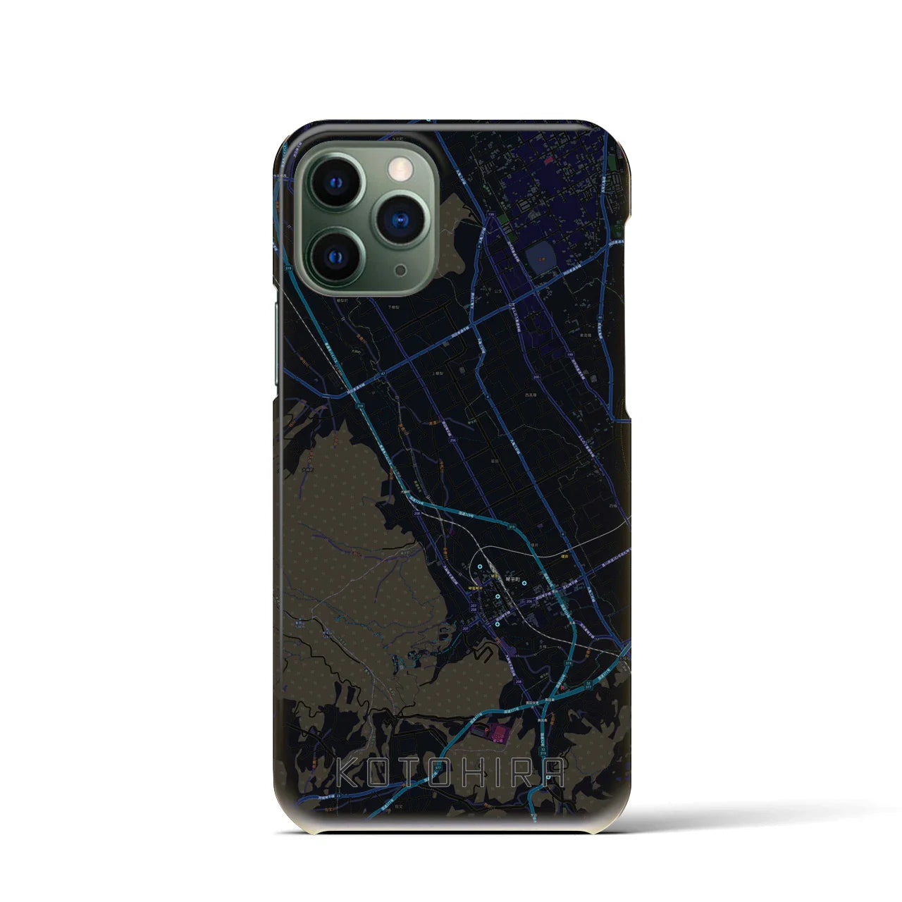 【琴平(香川県)】地図柄iPhoneケース(バックカバータイプ)