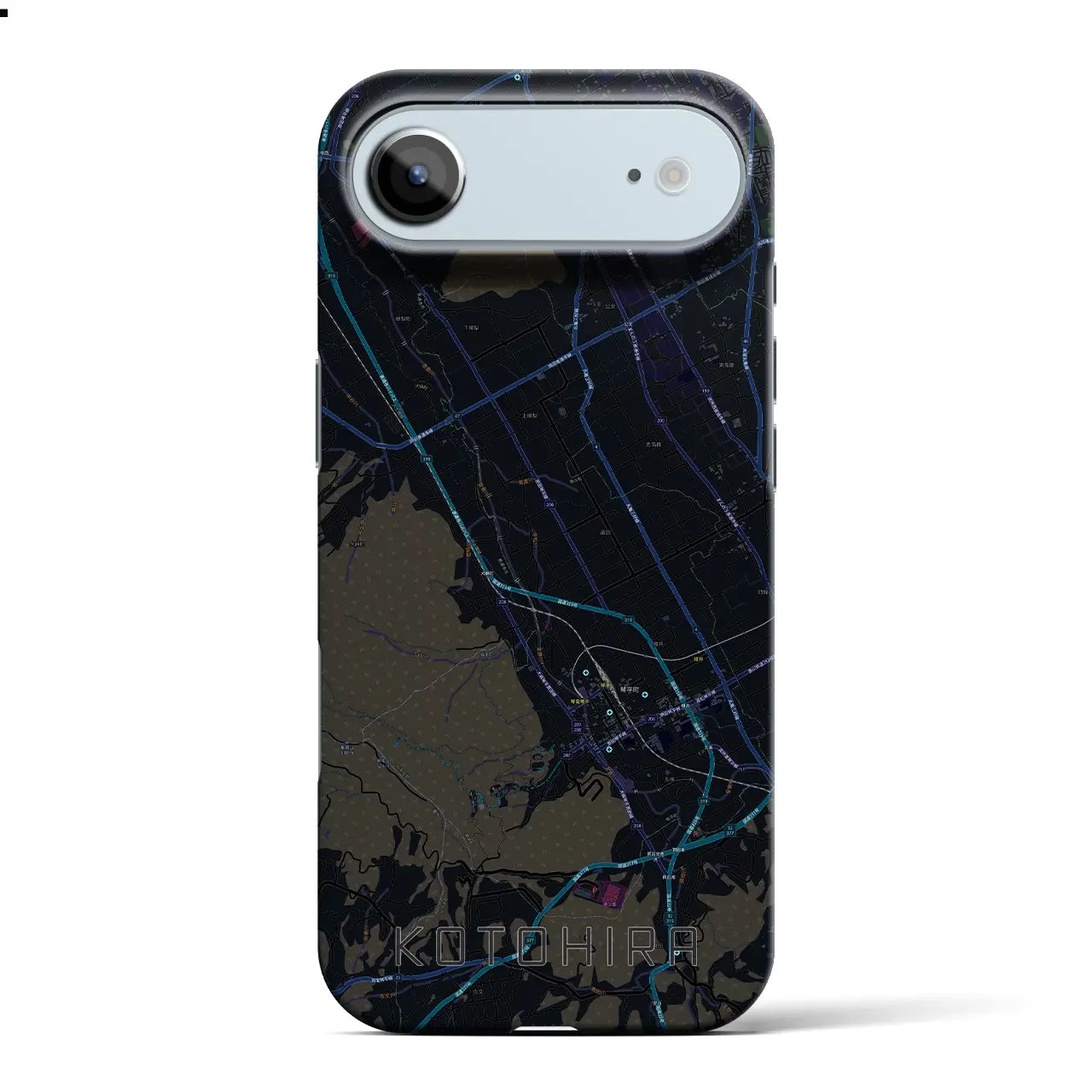 【琴平(香川県)】地図柄iPhoneケース(バックカバータイプ)