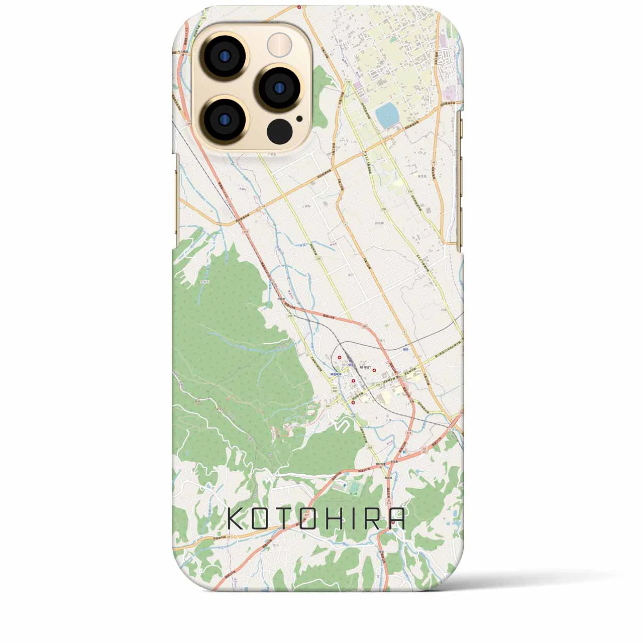 【琴平(香川県)】地図柄iPhoneケース(バックカバータイプ)