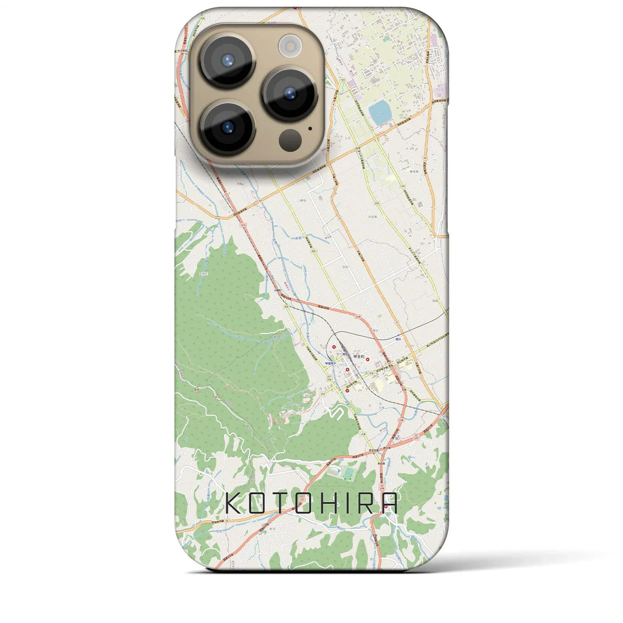 【琴平(香川県)】地図柄iPhoneケース(バックカバータイプ)