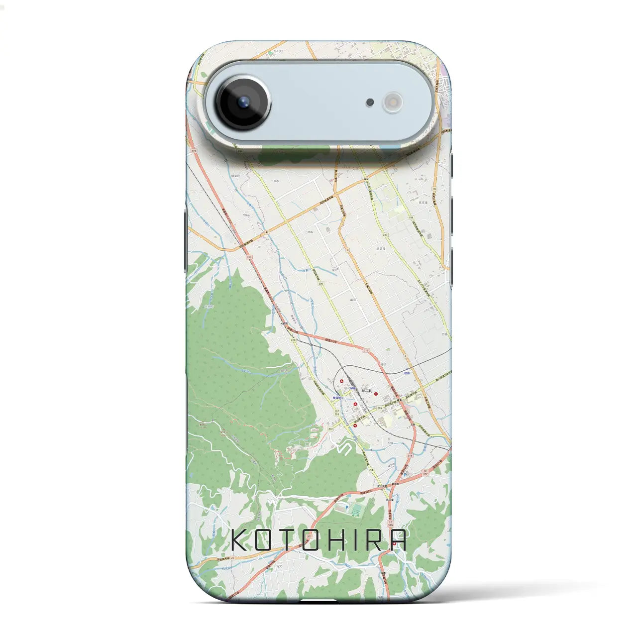 【琴平(香川県)】地図柄iPhoneケース(バックカバータイプ)