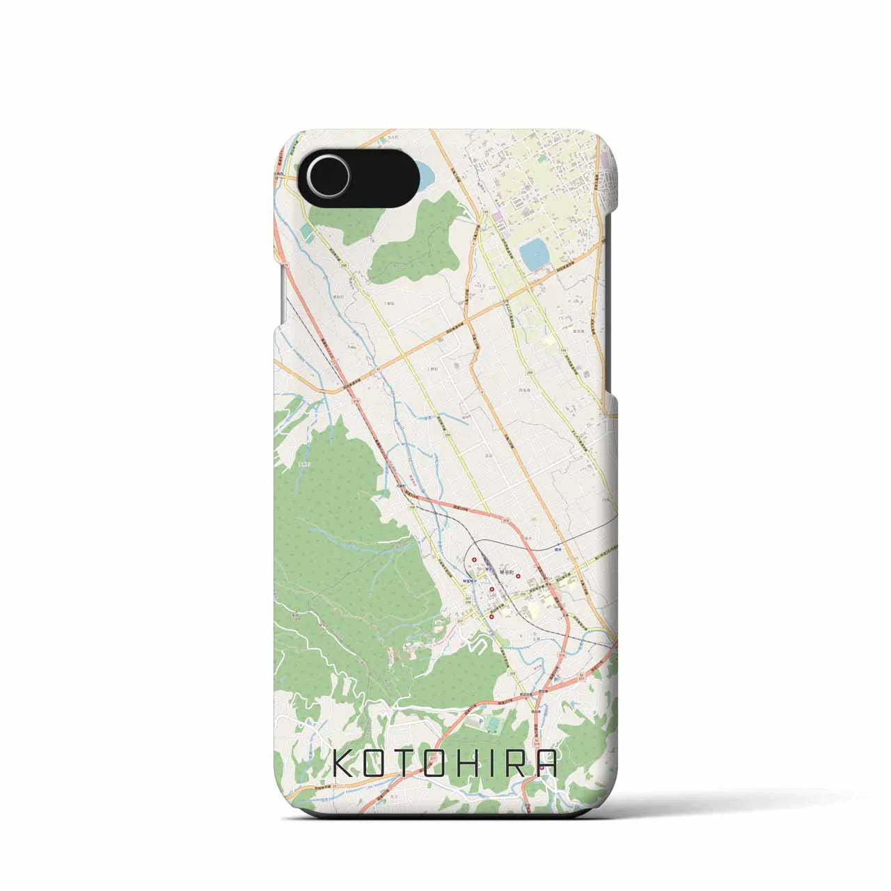 【琴平(香川県)】地図柄iPhoneケース(バックカバータイプ)