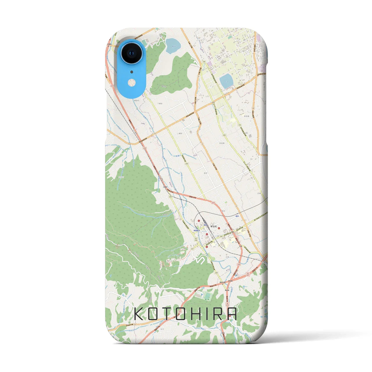 【琴平(香川県)】地図柄iPhoneケース(バックカバータイプ)