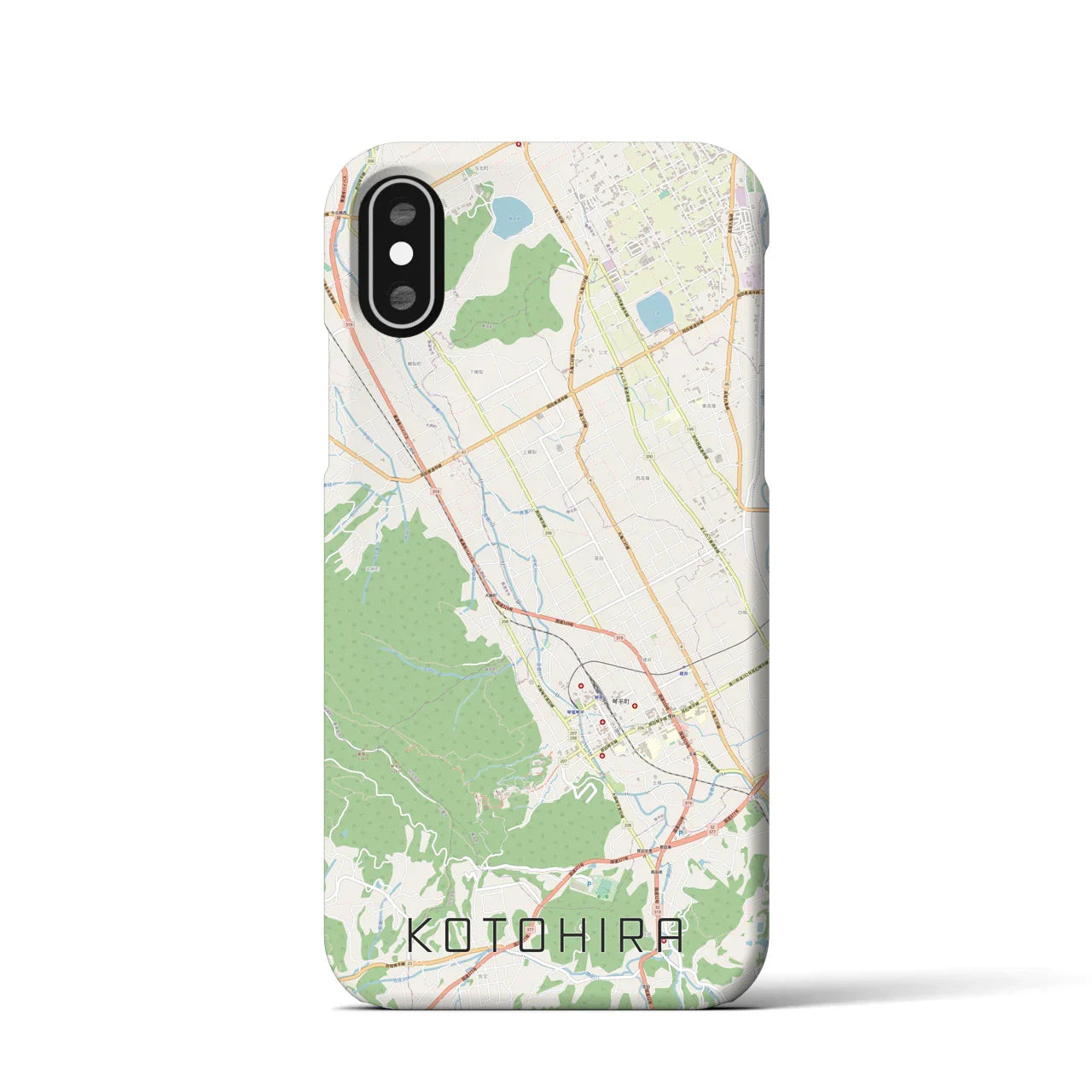 【琴平(香川県)】地図柄iPhoneケース(バックカバータイプ)