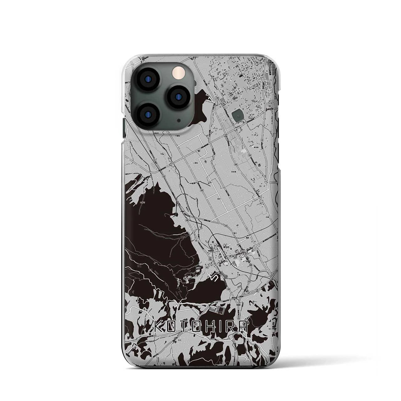 【琴平(香川県)】地図柄iPhoneケース(クリアタイプ)