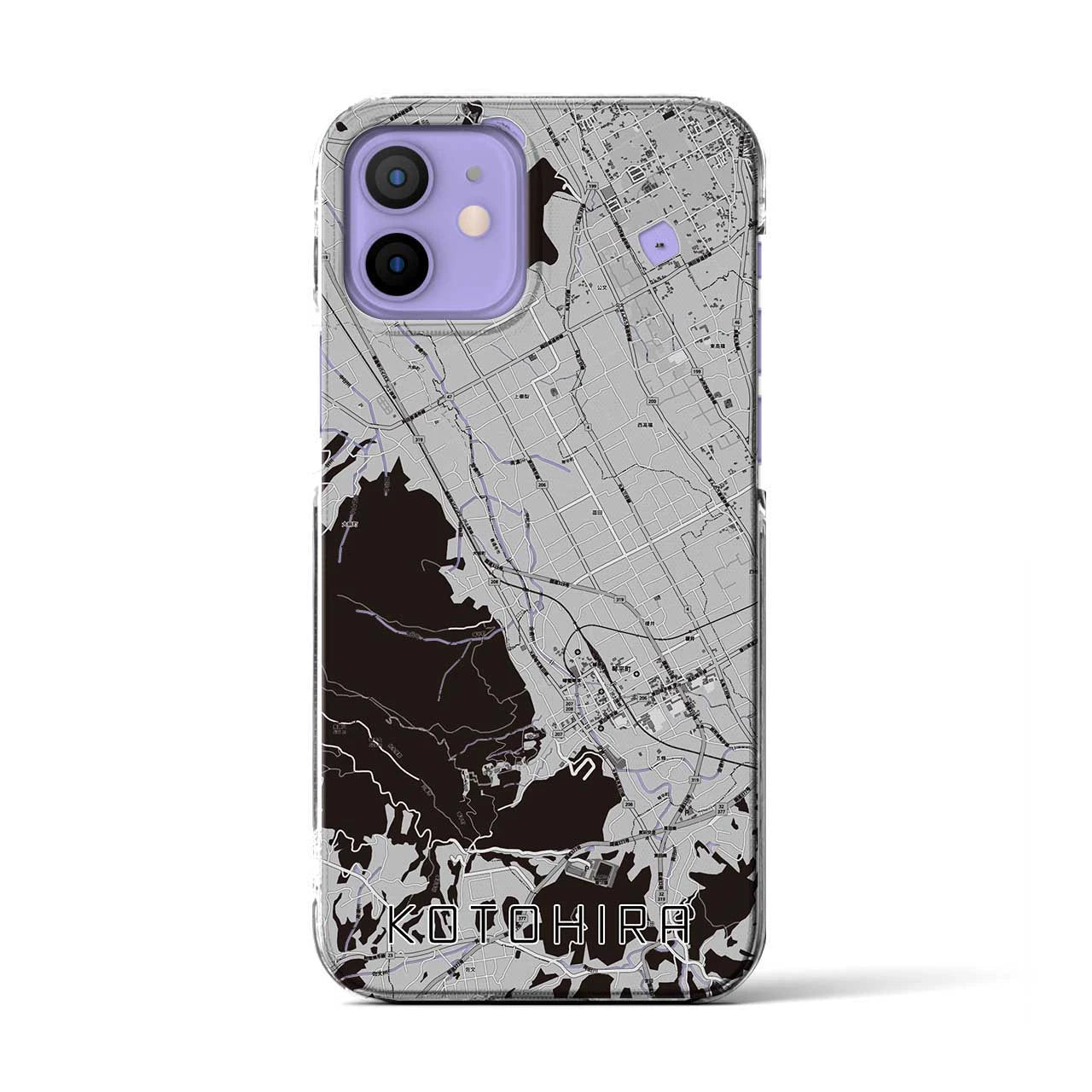 【琴平(香川県)】地図柄iPhoneケース(クリアタイプ)