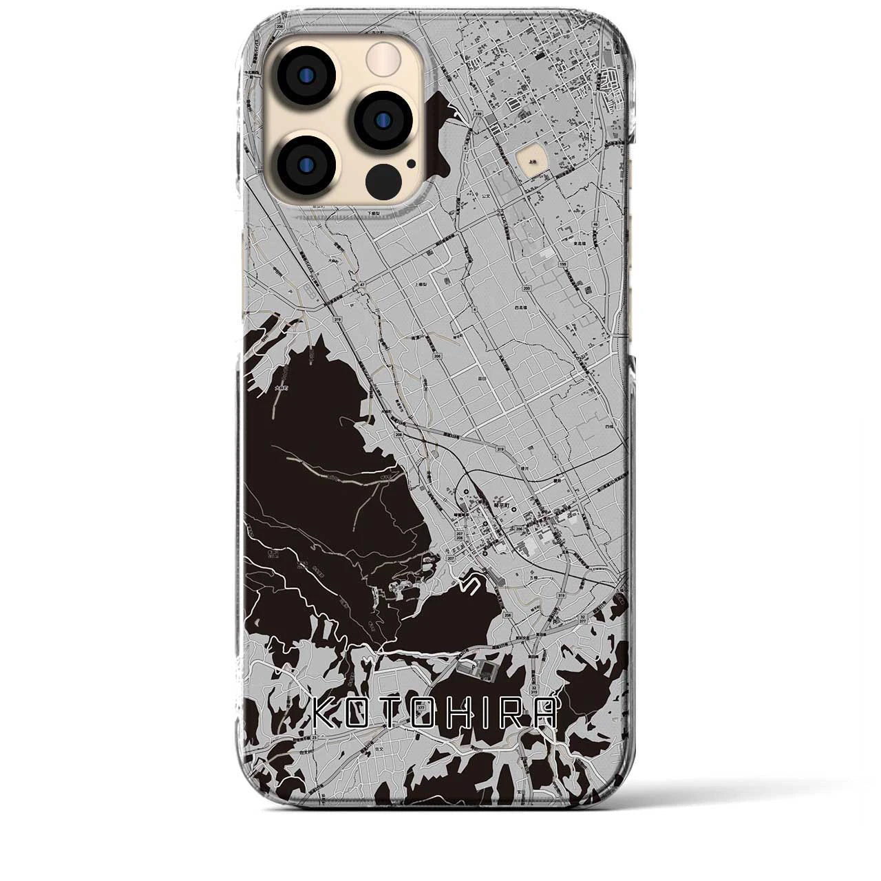 【琴平(香川県)】地図柄iPhoneケース(クリアタイプ)