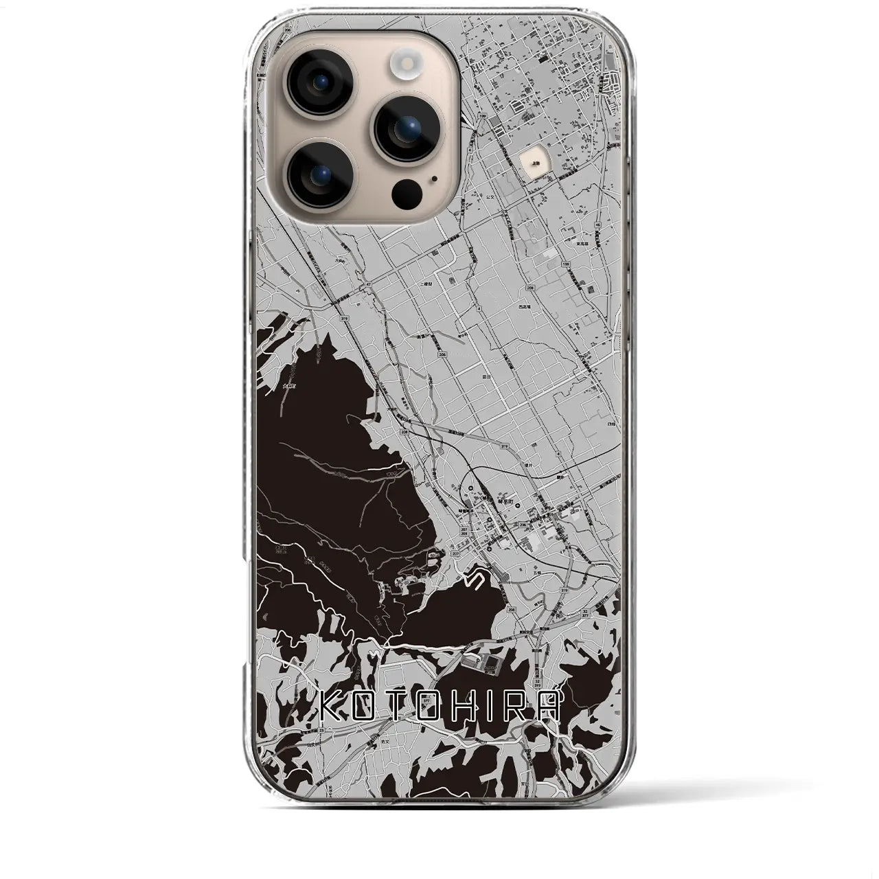 【琴平(香川県)】地図柄iPhoneケース(クリアタイプ)