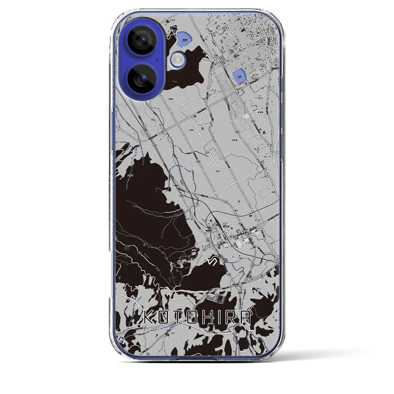 【琴平(香川県)】地図柄iPhoneケース(クリアタイプ)