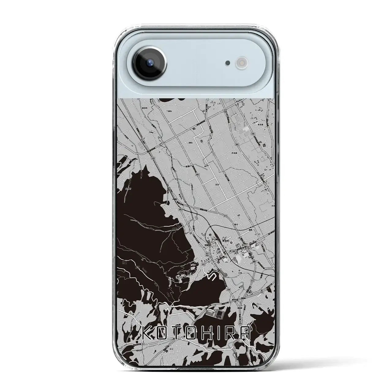 【琴平(香川県)】地図柄iPhoneケース(クリアタイプ)