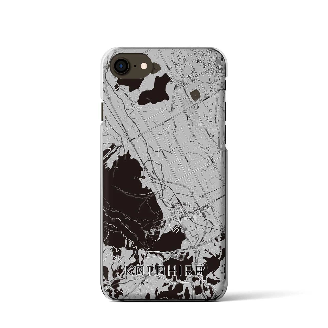 【琴平(香川県)】地図柄iPhoneケース(クリアタイプ)