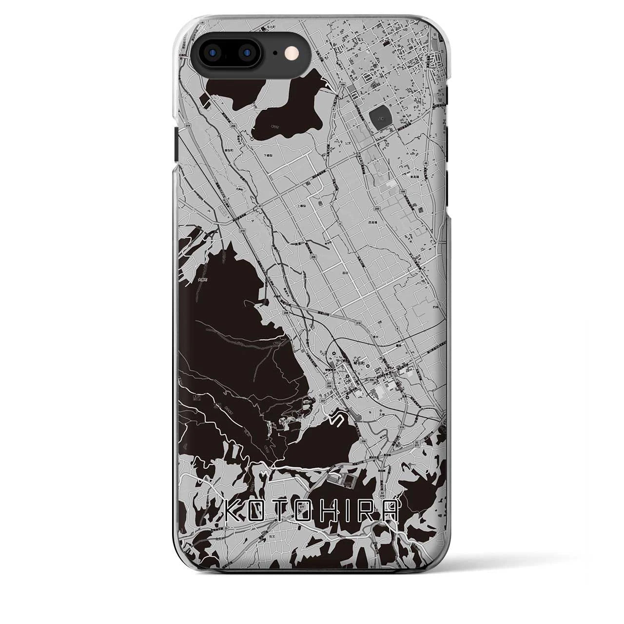 【琴平(香川県)】地図柄iPhoneケース(クリアタイプ)