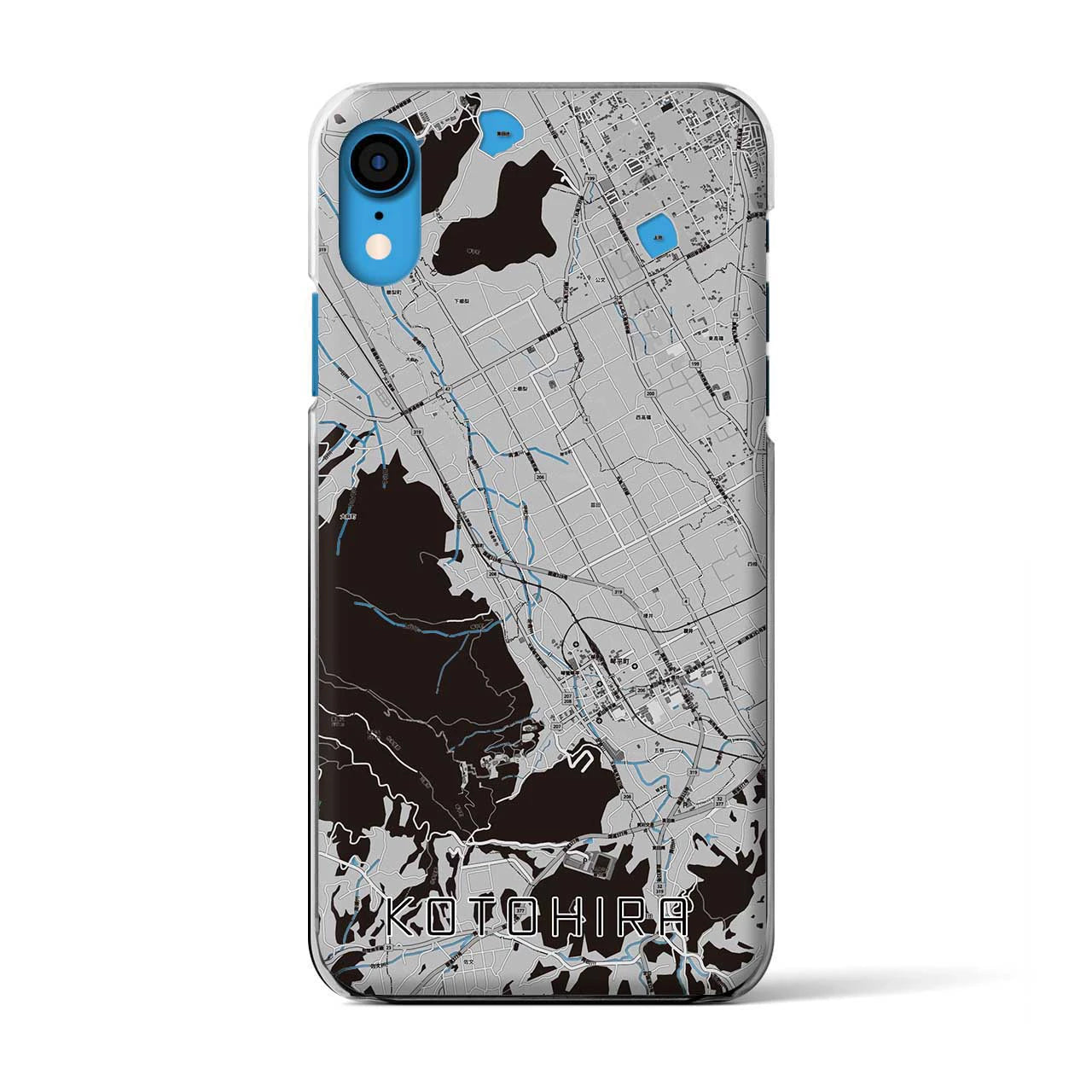 【琴平(香川県)】地図柄iPhoneケース(クリアタイプ)