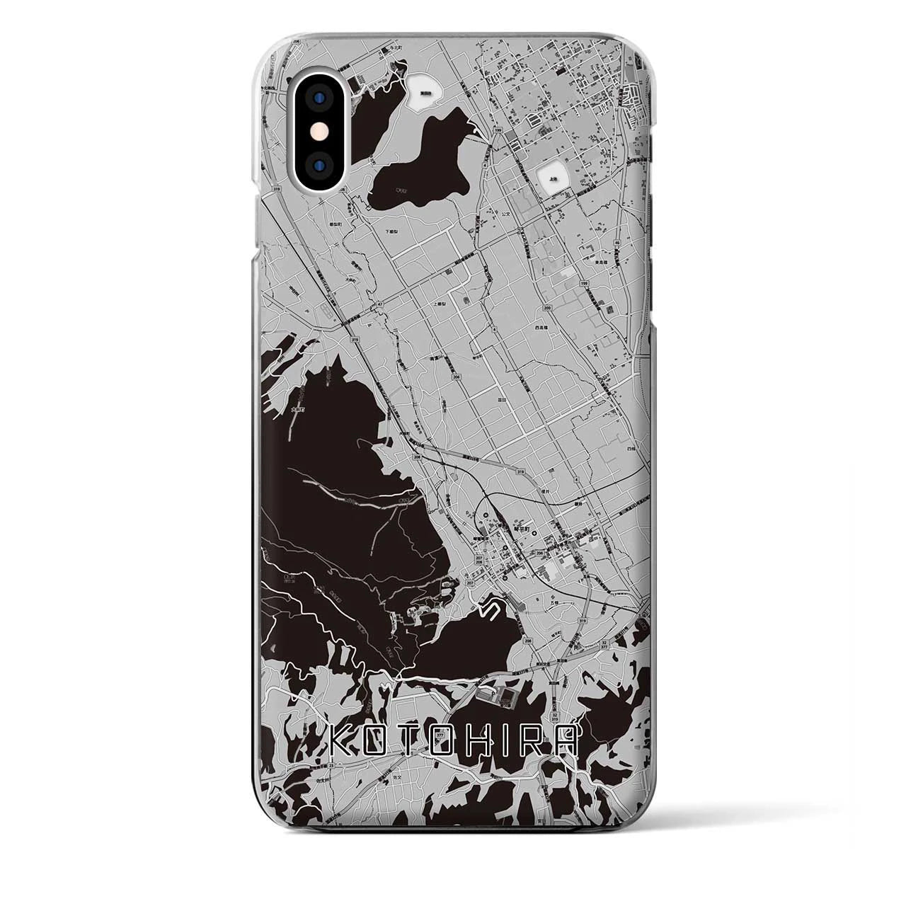 【琴平(香川県)】地図柄iPhoneケース(クリアタイプ)