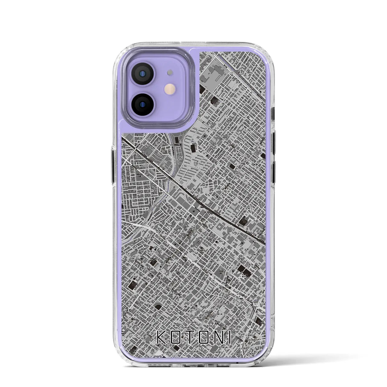 【琴似(北海道)】地図柄iPhoneケース(MagSafeタイプ)