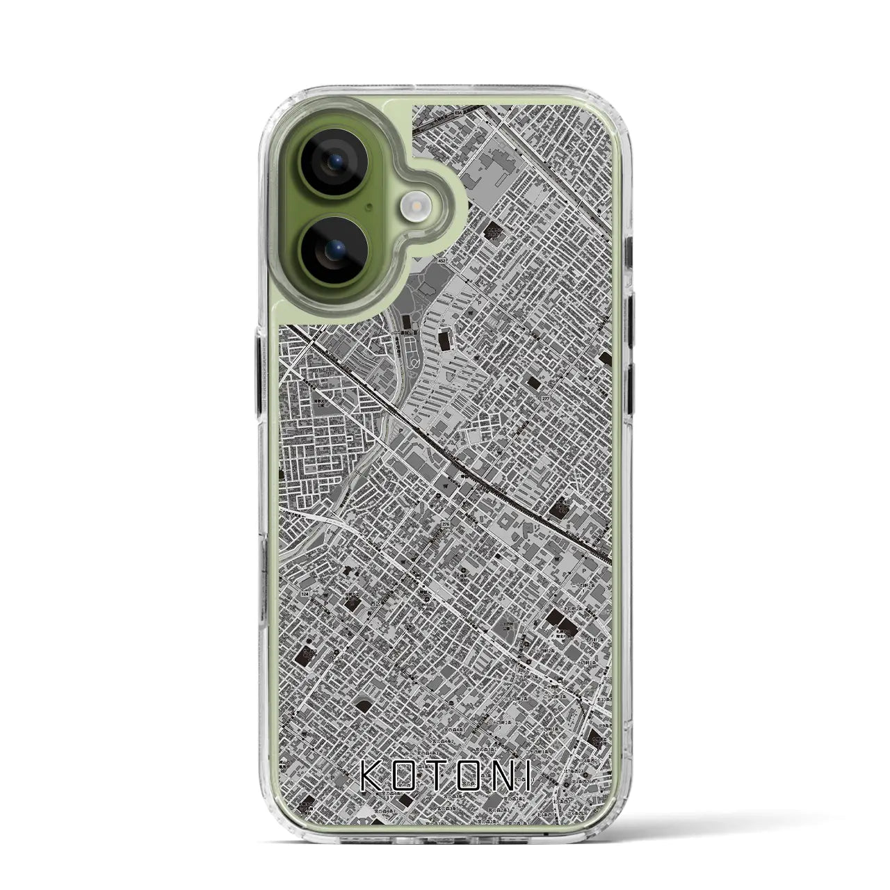 【琴似(北海道)】地図柄iPhoneケース(MagSafeタイプ)